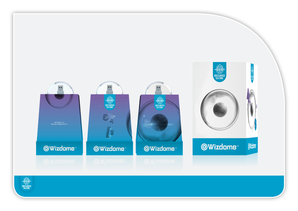 Secured Globe solutions including Wizdome packaging